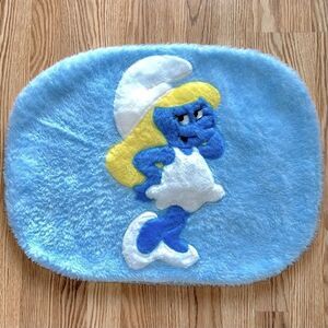 Vintage smurfette plush pillow cover sham